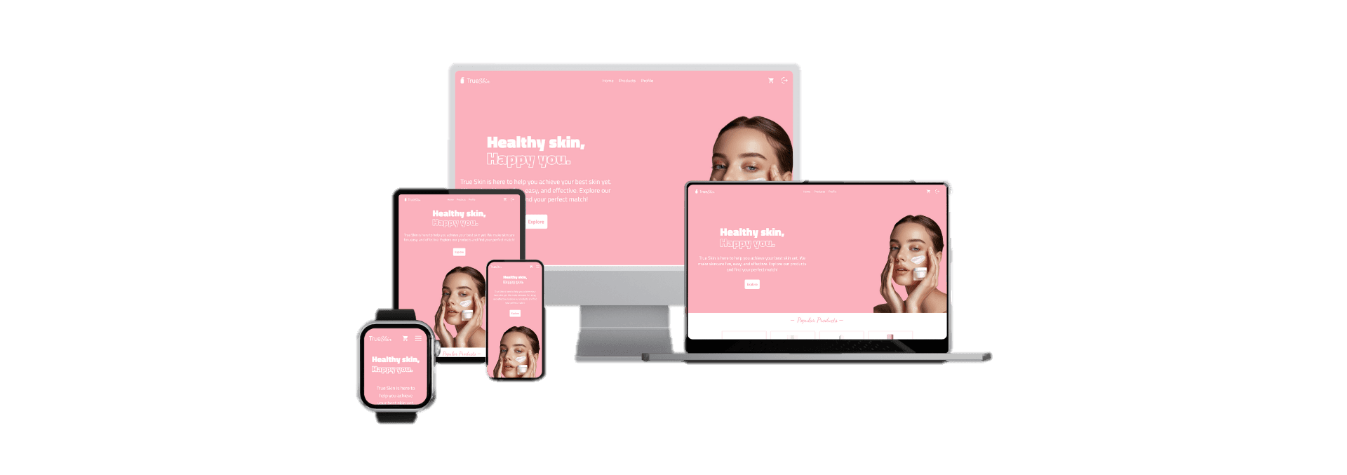 True Skin mockup