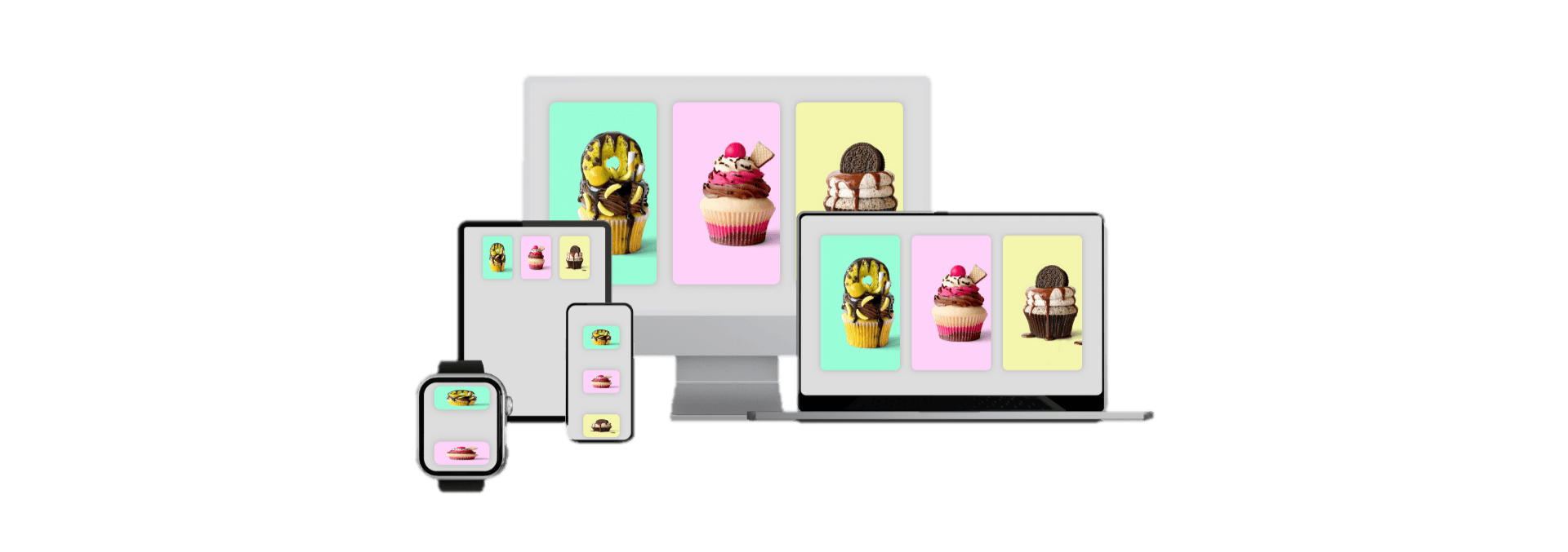 Cupcakes Cards mockup