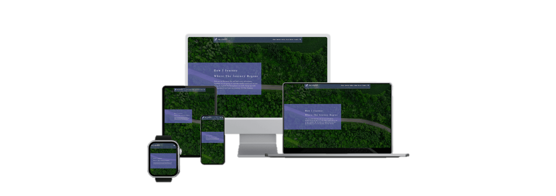 Our Journey Blog mockup